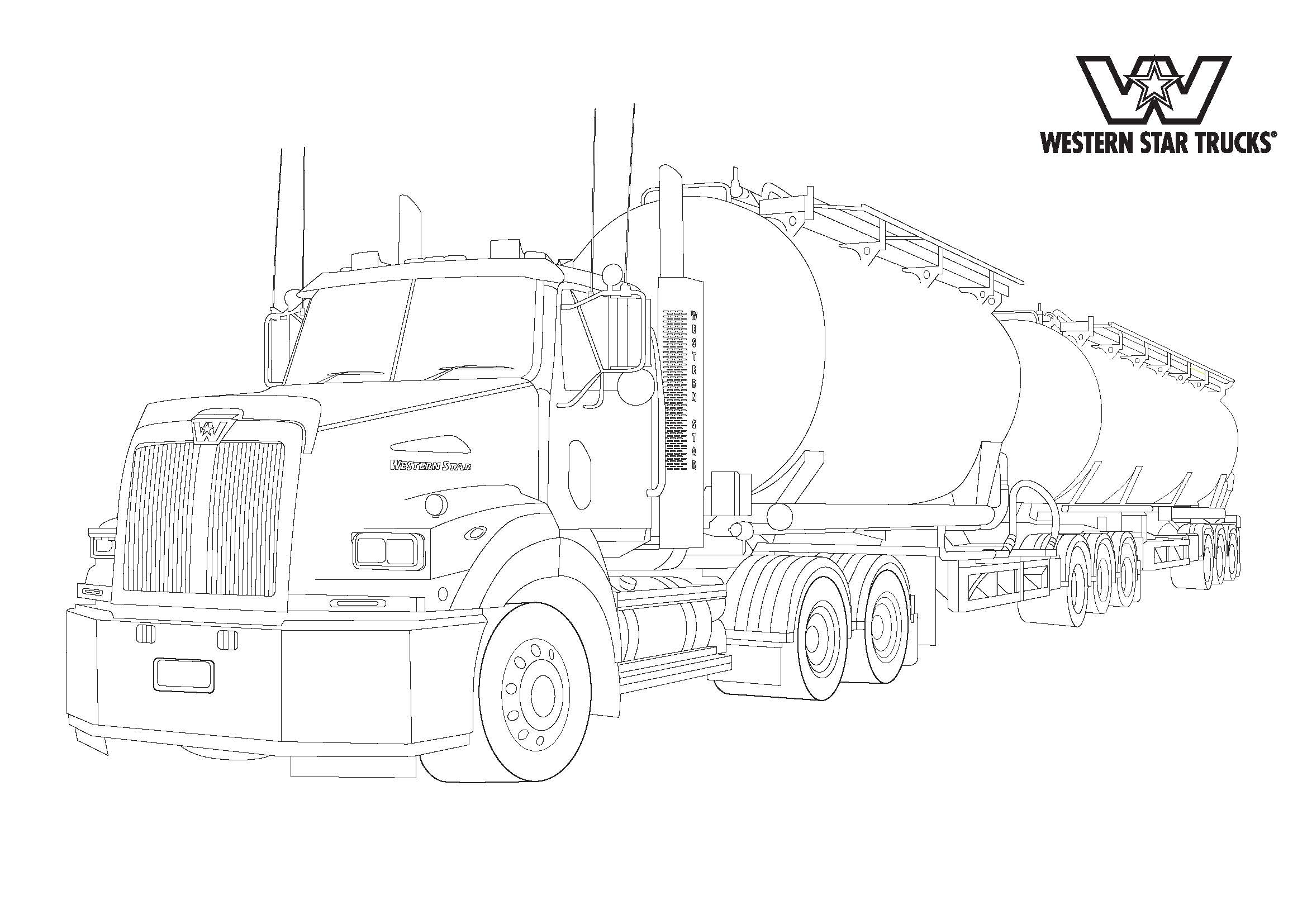 Western Star Colouring In Sheet